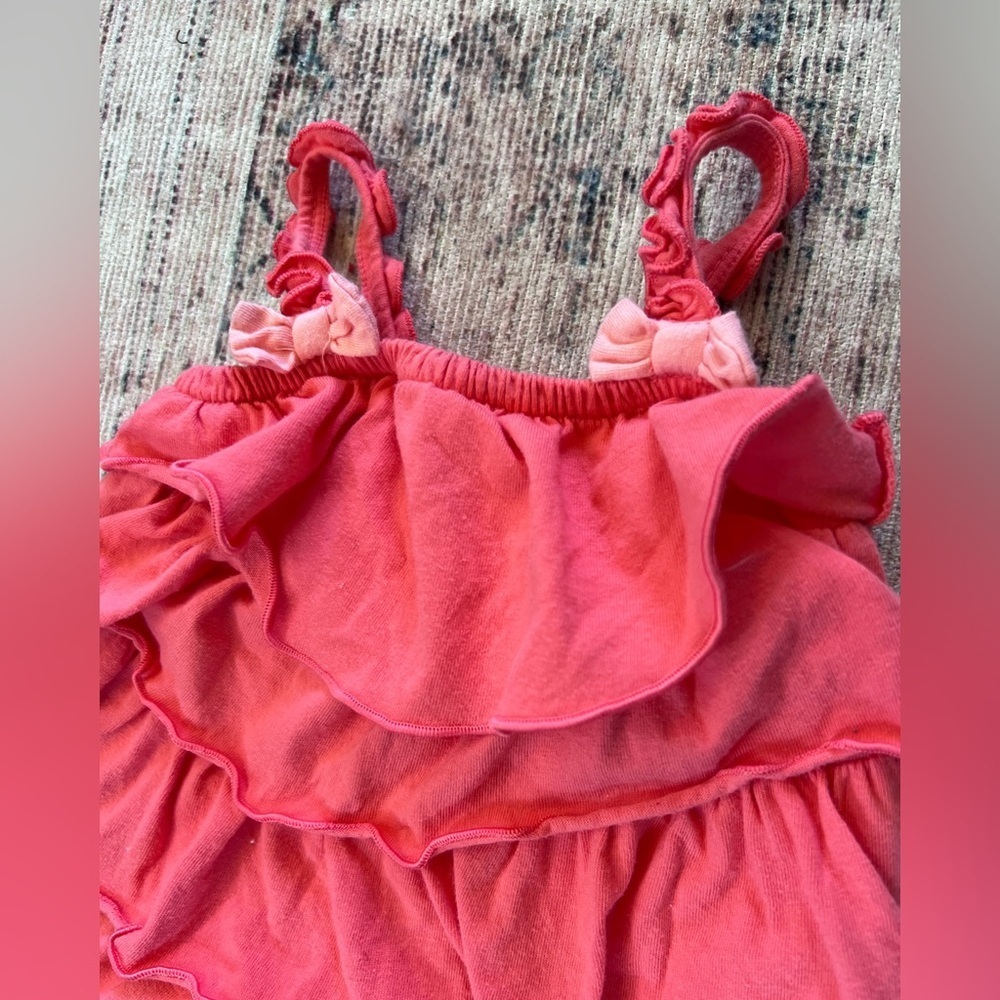 Cherokee Pink Ruffled Matching Set for Playful Days - Picture 2 of 3